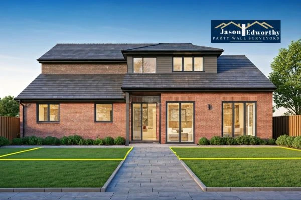 Home extension focusing on boundary line Loughton